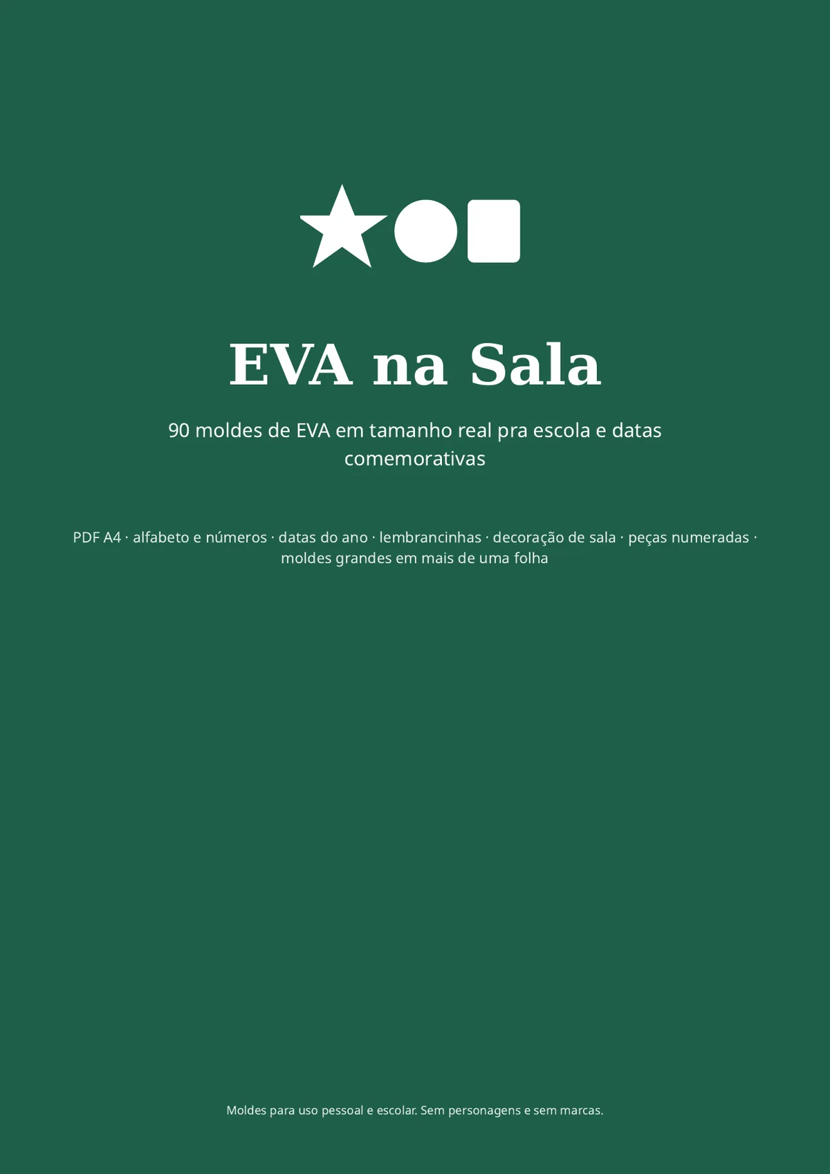 Página real do PDF EVA na Sala: capa